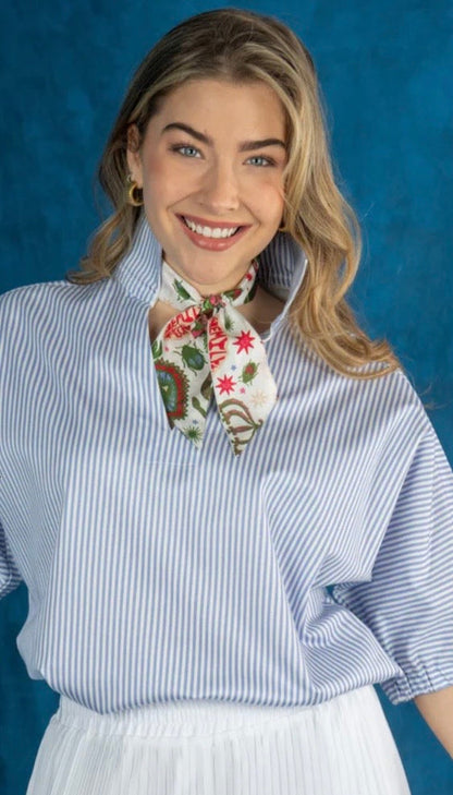Poppy Top-Grapemist Stripe