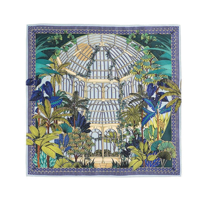 Jardin blue mini scarf