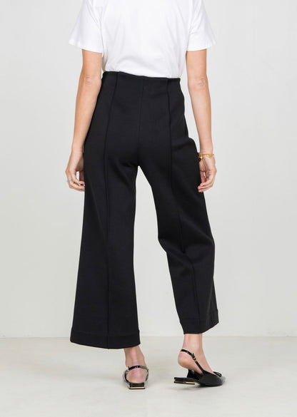 Cropped Piper Pants - Black