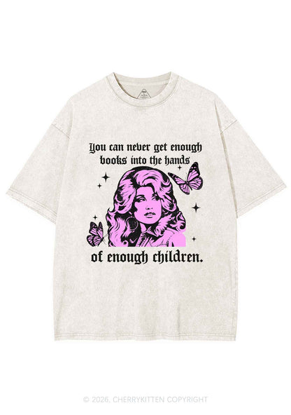Get Enough Books Into Children Y2K Shirts Washed Tee Cherrykitten