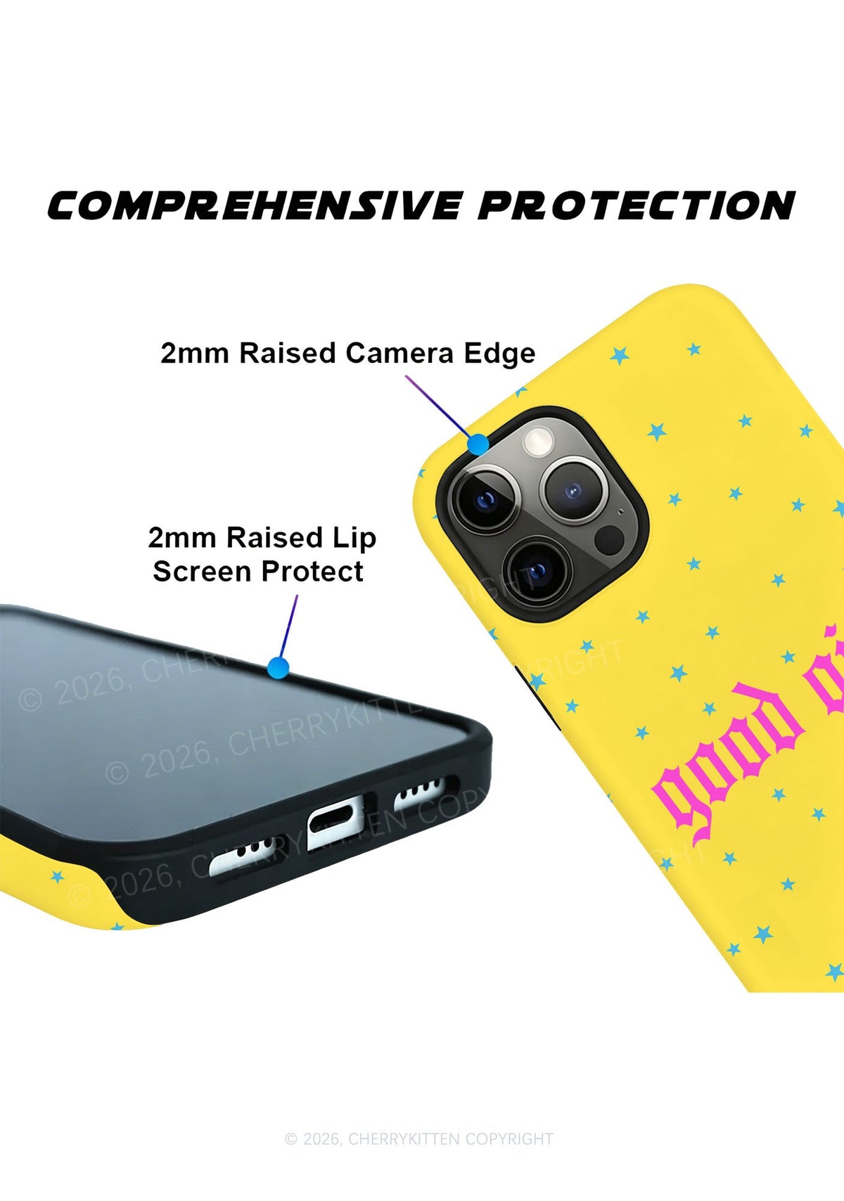 Yellow Good Girl Y2K Phone Case Cherrykitten
