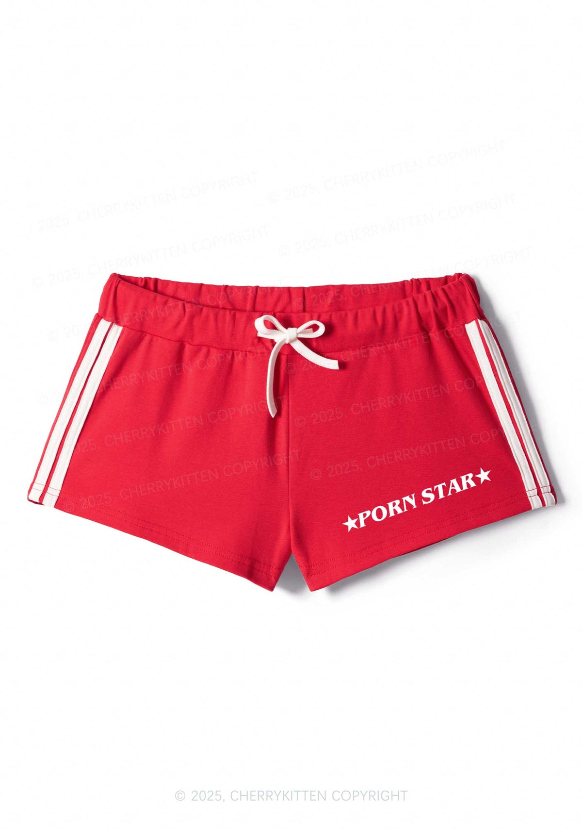 Pxrn Star Y2K Drawstring Mini Shorts Cherrykitten