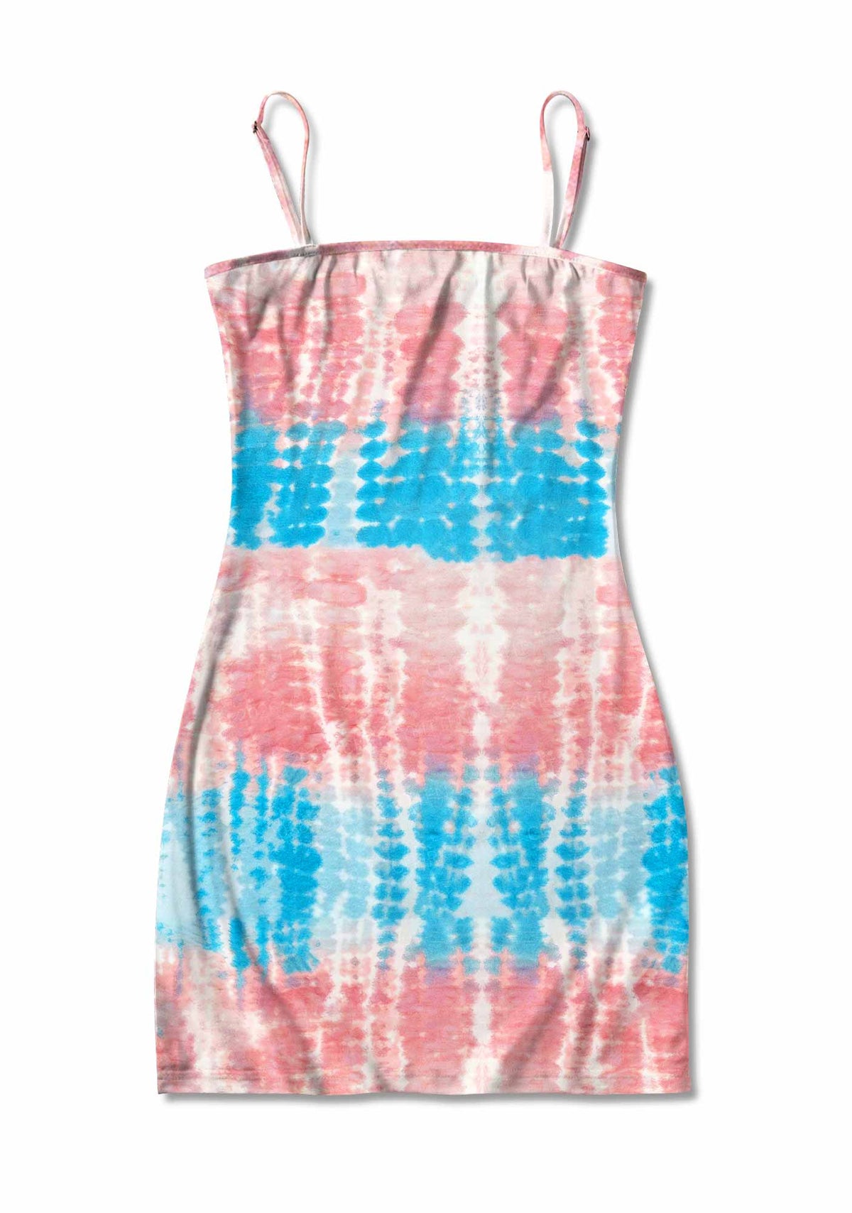 Tie Dye Trans Pride Y2K Print Slip Dress Cherrykitten