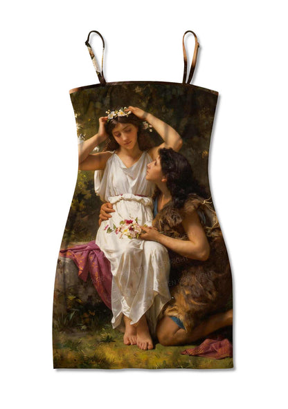 Forest Lovers Pride Y2K Print Slip Dress Cherrykitten