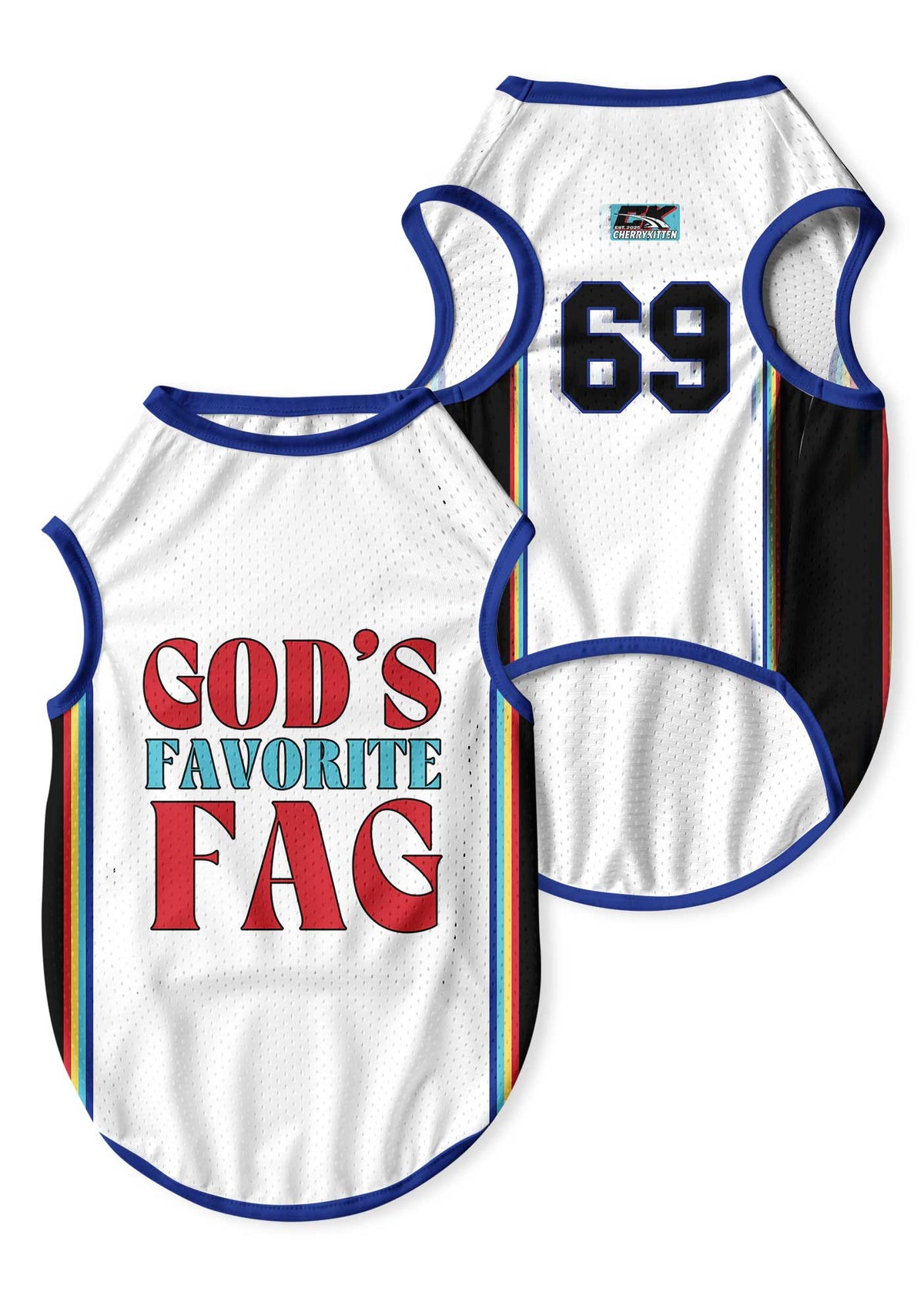 Gods Favorite Fag Y2K Pet Jersey Cherrykitten