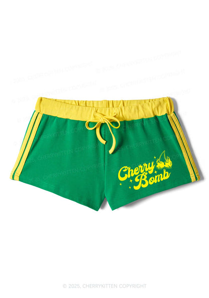 Cherry Bomb Y2K Drawstring Mini Shorts Cherrykitten