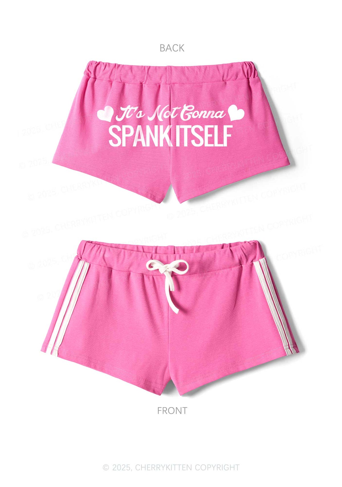 Spank Itself Y2K Drawstring Mini Shorts Cherrykitten