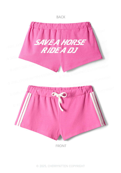 Ride A DJ Y2K Drawstring Mini Shorts Cherrykitten