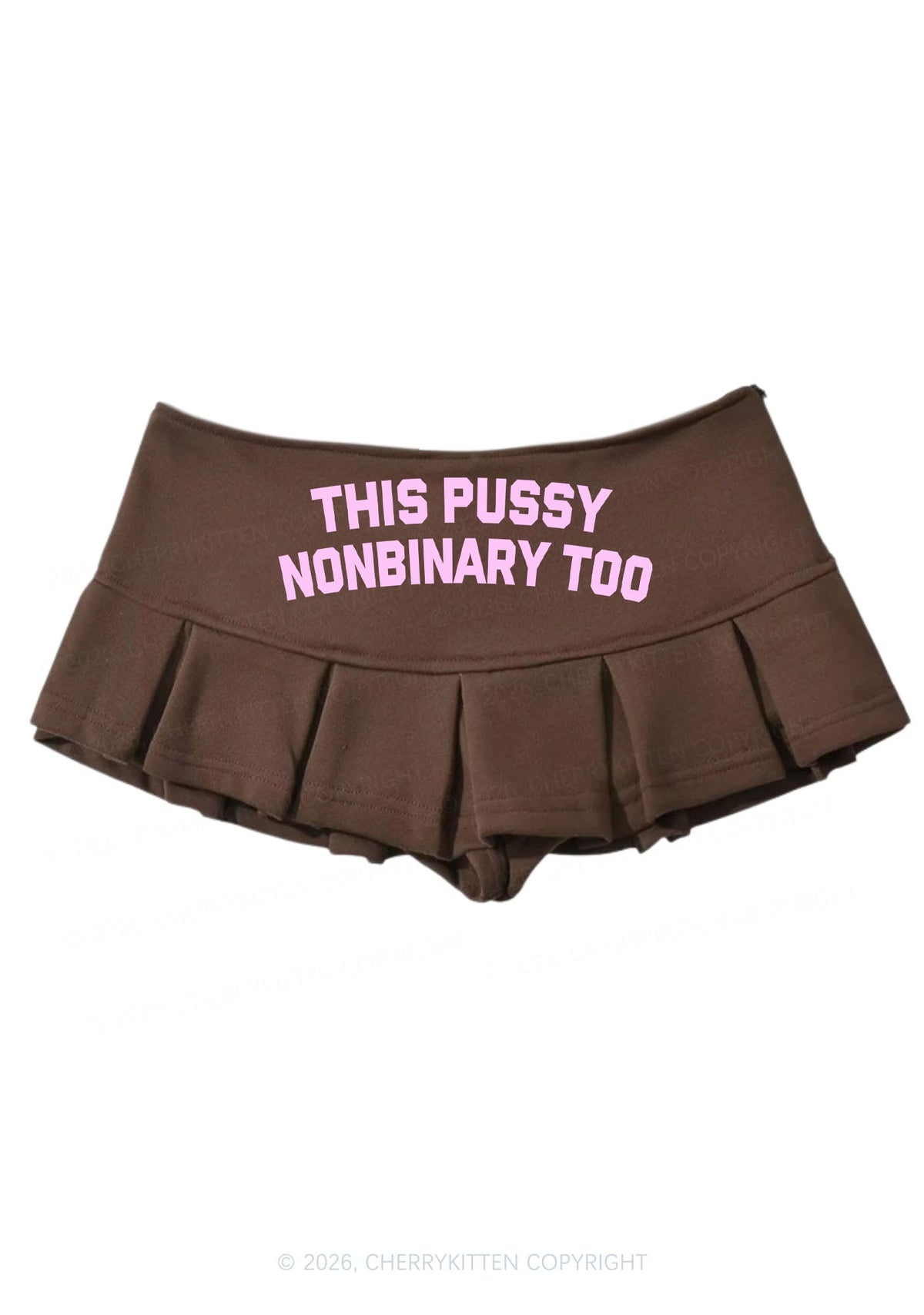 This Puxxy Nonbinary Too Pride Y2K Mini Pleated Skirts Cherrykitten