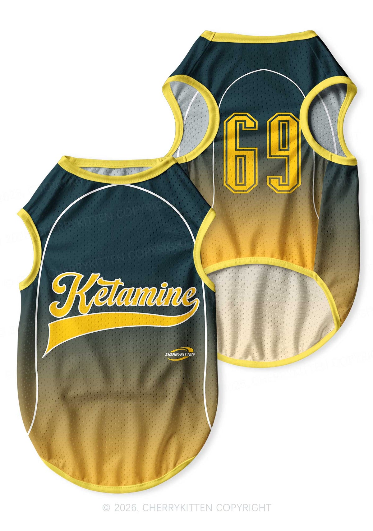 Ketamxxe Y2K Pet Jersey Cherrykitten