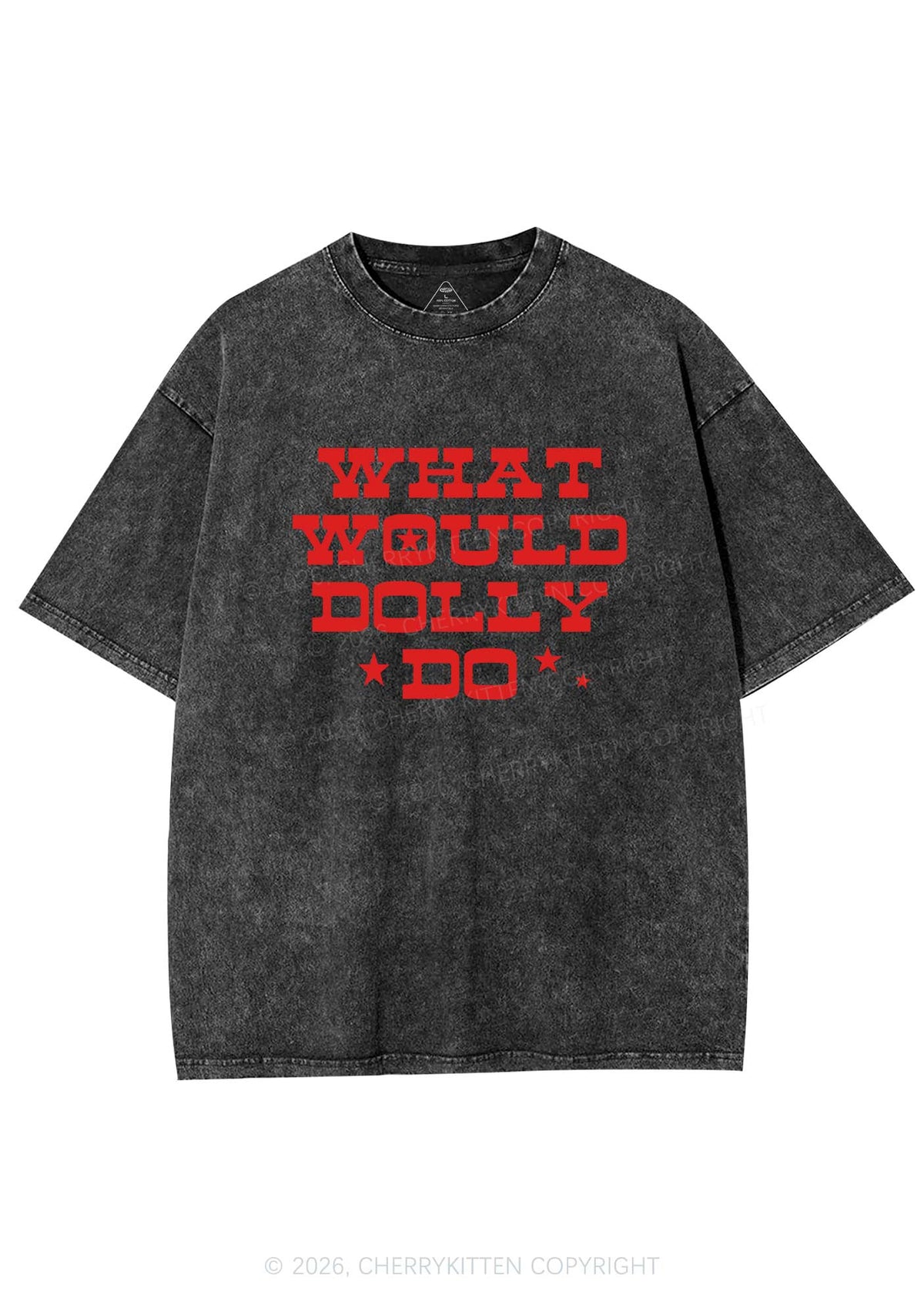 What Would Doll Do Y2K Shirts Washed Tee Cherrykitten