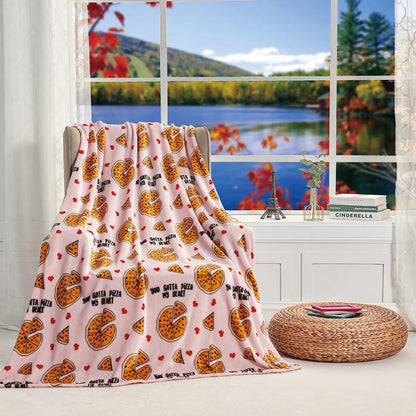 Valentine's Day Heart-Themed Throw Blanket – Ultra Plush, Soft, Cozy, and Luxurious Fleece, 50" x 60"