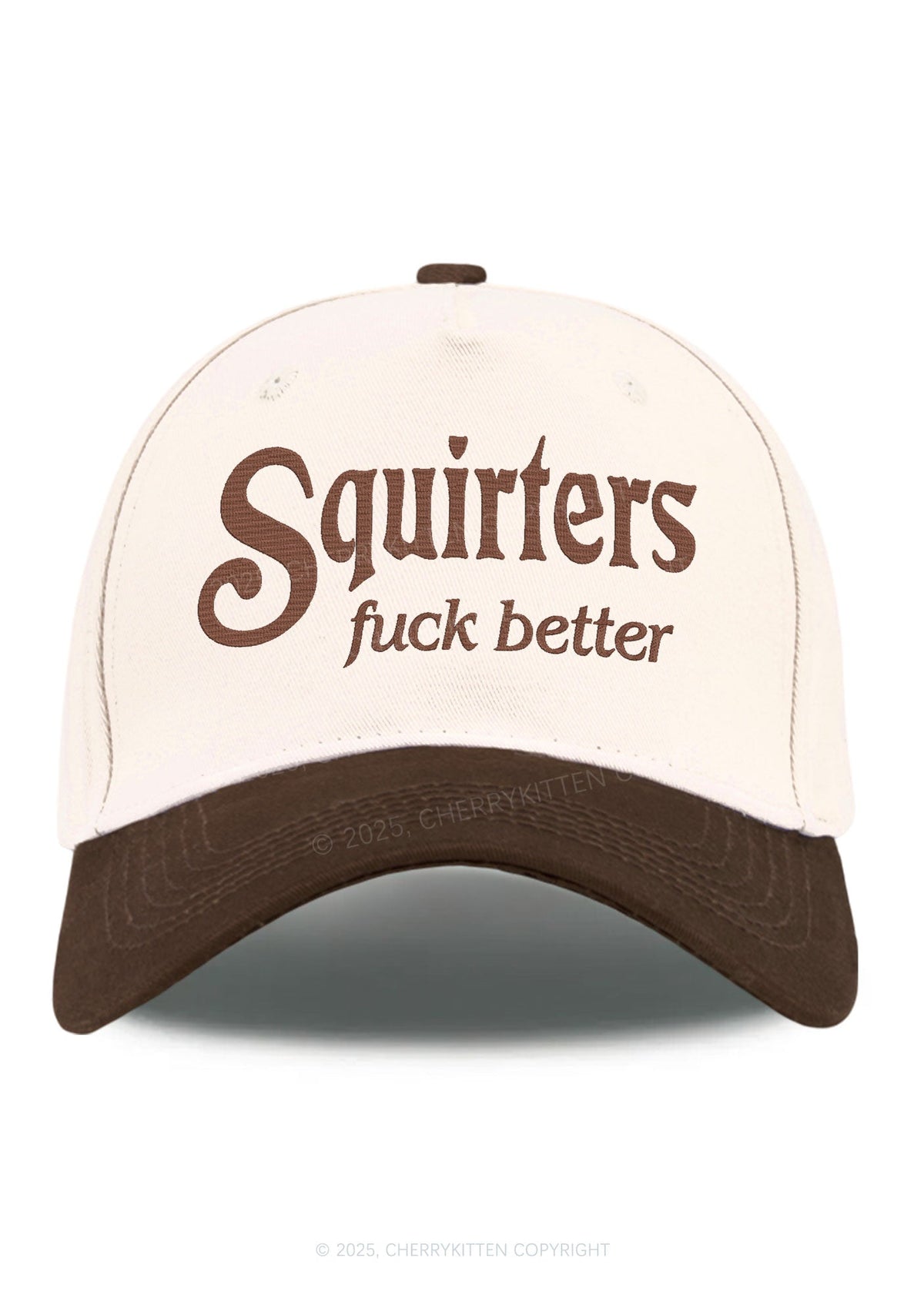 Embroidered Squirters Fxxk Better Y2K Color Block Baseball Cap Cherrykitten