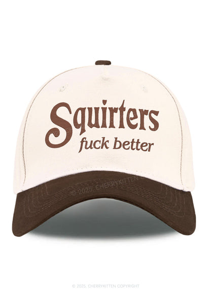 Embroidered Squirters Fxxk Better Y2K Color Block Baseball Cap Cherrykitten