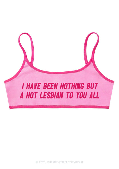 I Have Been A Hot Lesbian Pride Y2K Super Crop Cami Cherrykitten