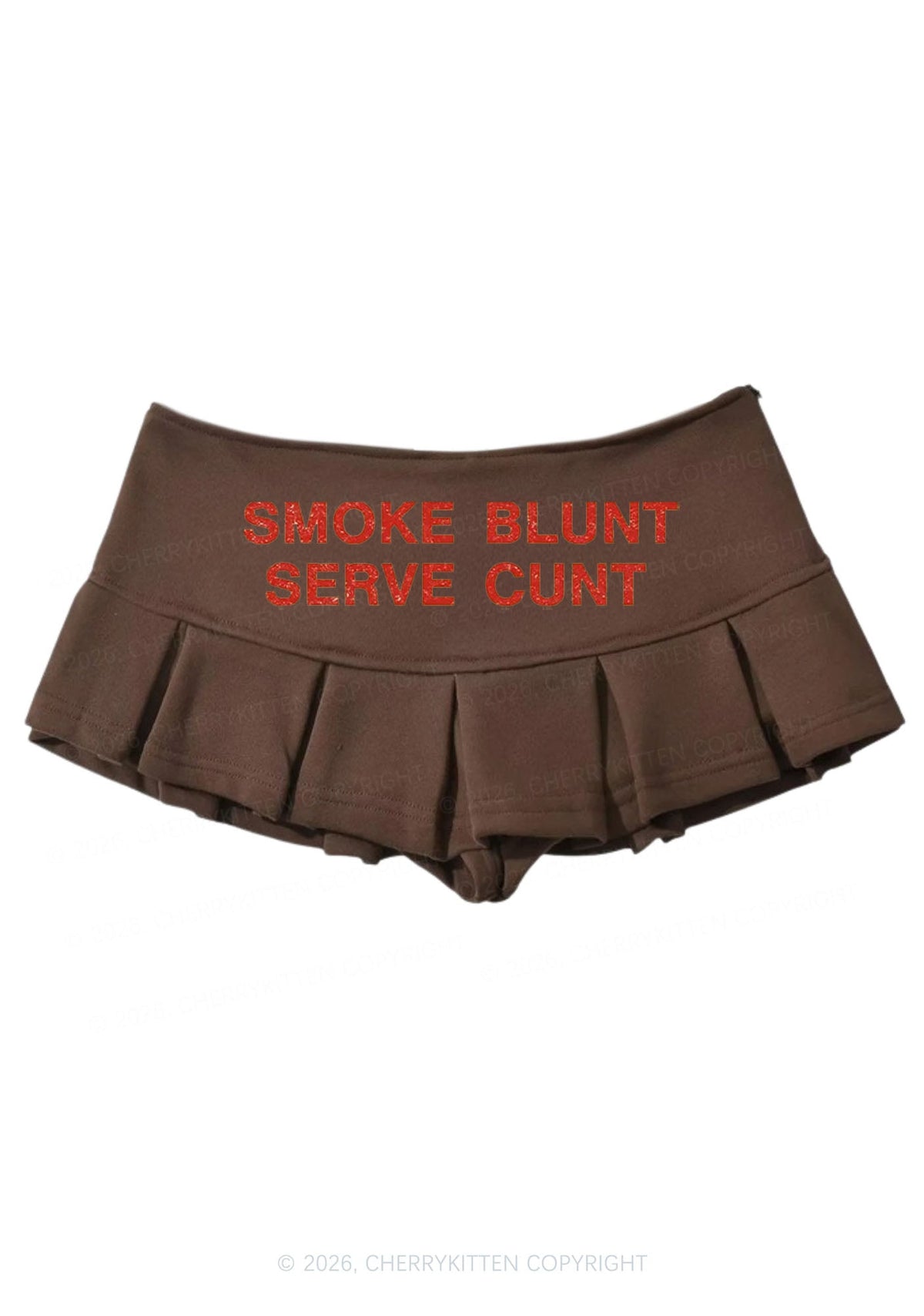 Smoke Blunt Y2K Mini Pleated Skirts Cherrykitten