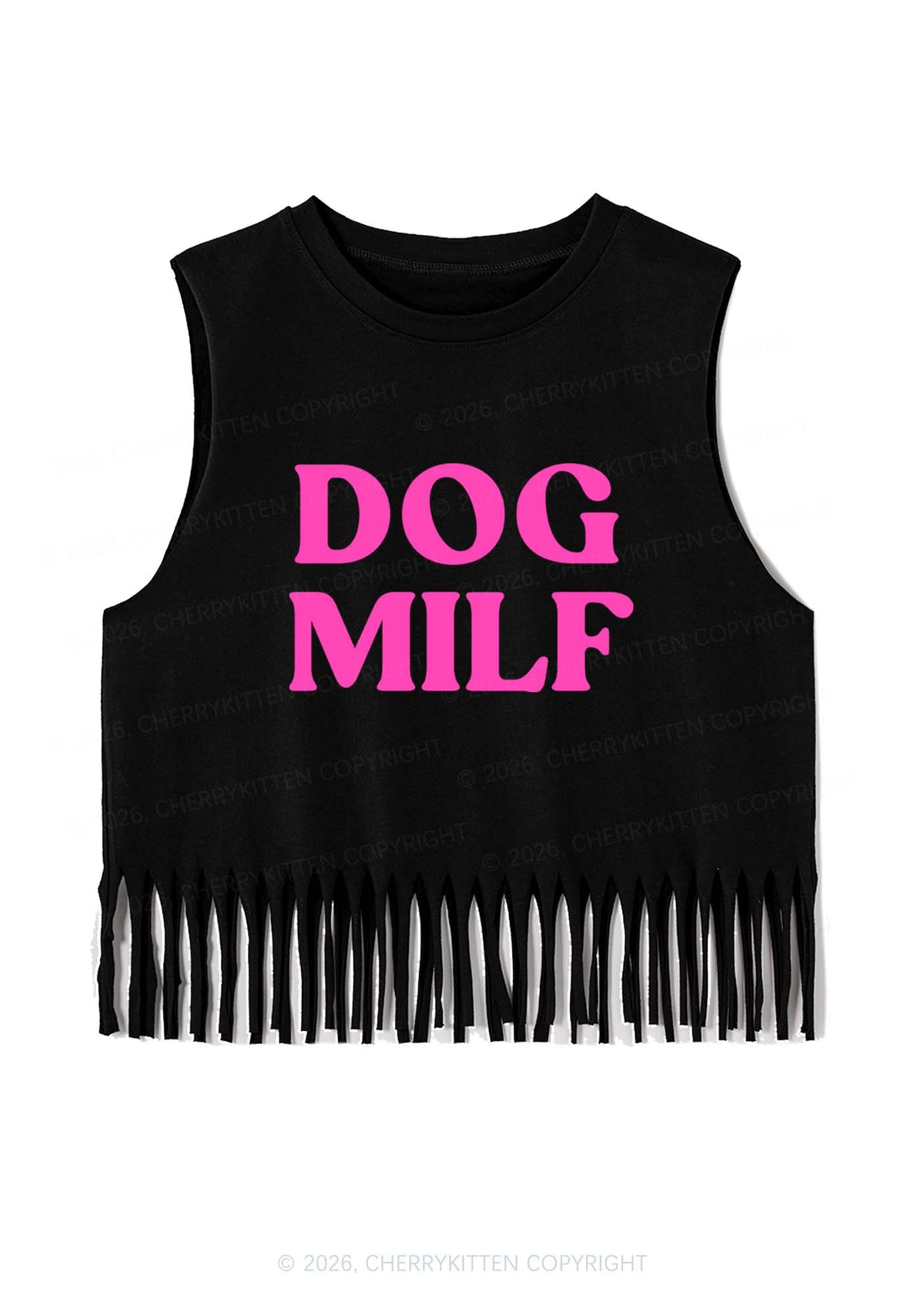 Dog Mxxf Y2K Fringe Tank Top Cherrykitten