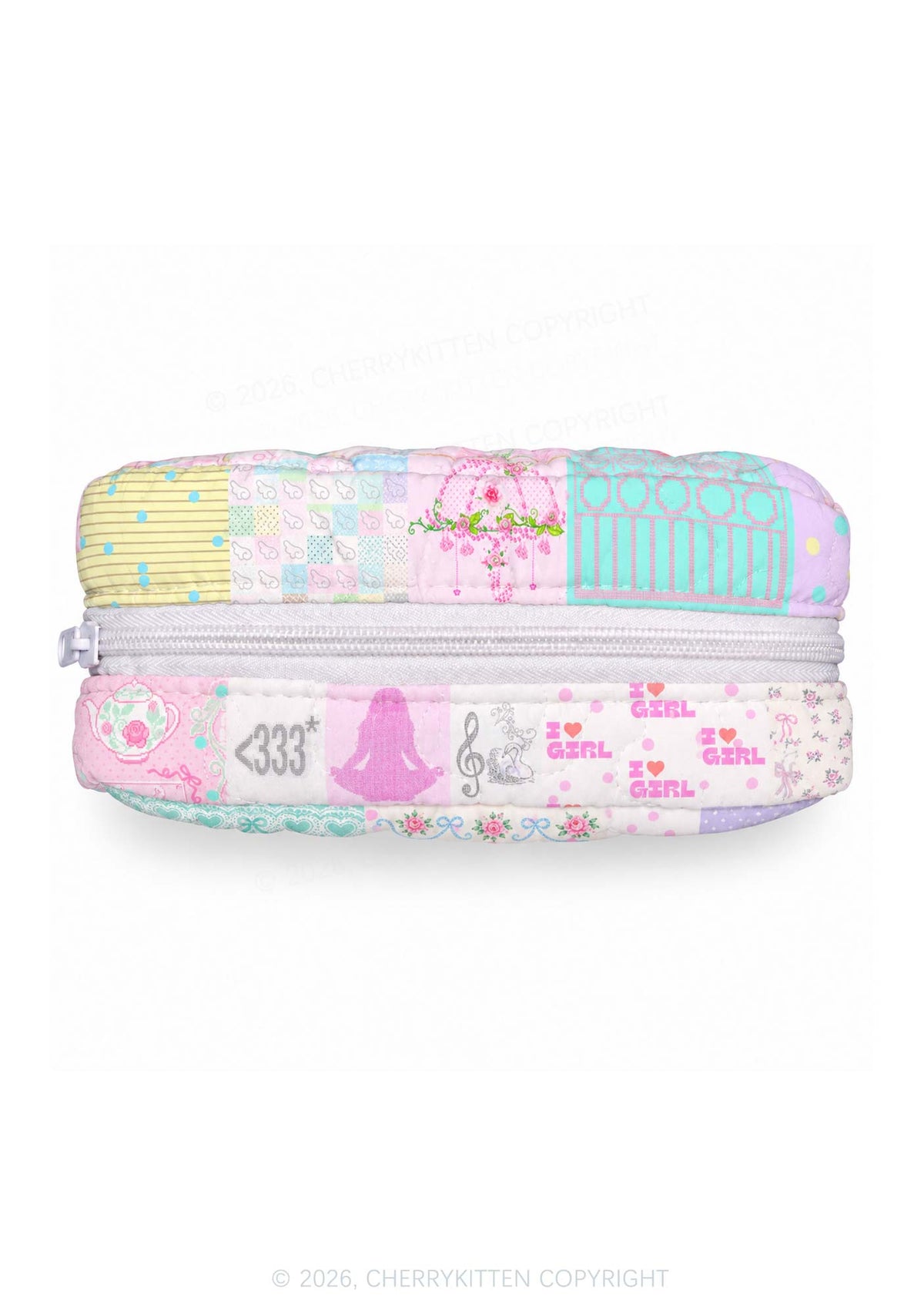 I Love Girl Y2K Makeup Bag Cherrykitten