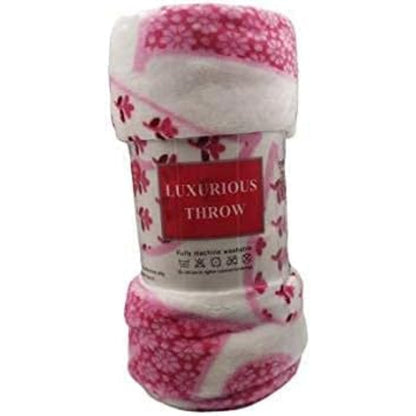 Valentine's Day Heart-Themed Throw Blanket – Ultra Plush, Soft, Cozy, and Luxurious Fleece, 50" x 60"