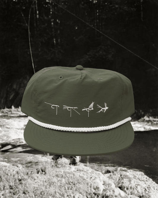"Fly Tie" Surfer Cap in Green