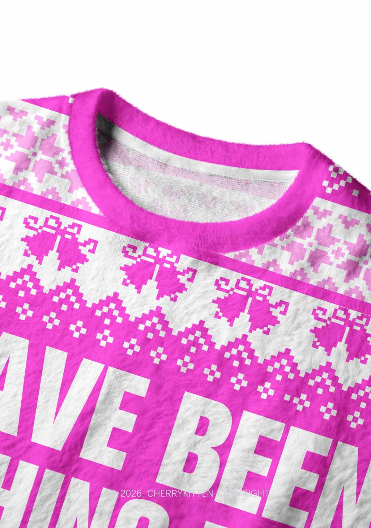 I Have Been Funny Y2K Knit Sweatshirt Cherrykitten