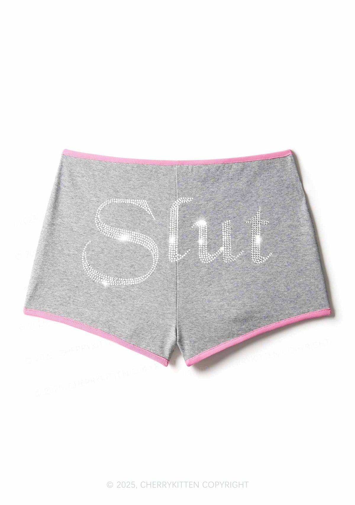Rhinestone Slxt Y2K Booty Shorts Cherrykitten