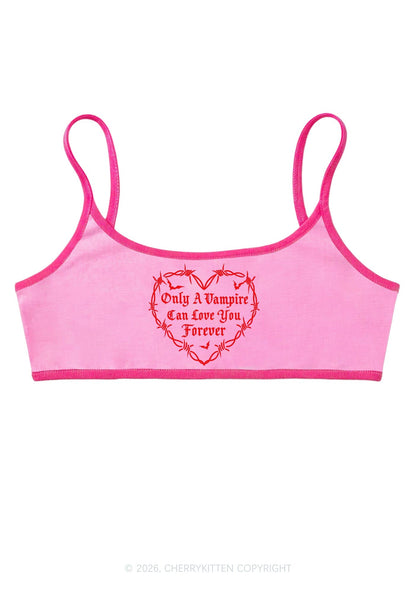 Halloween Vampire Love You Forever Y2K Super Crop Cami Cherrykitten