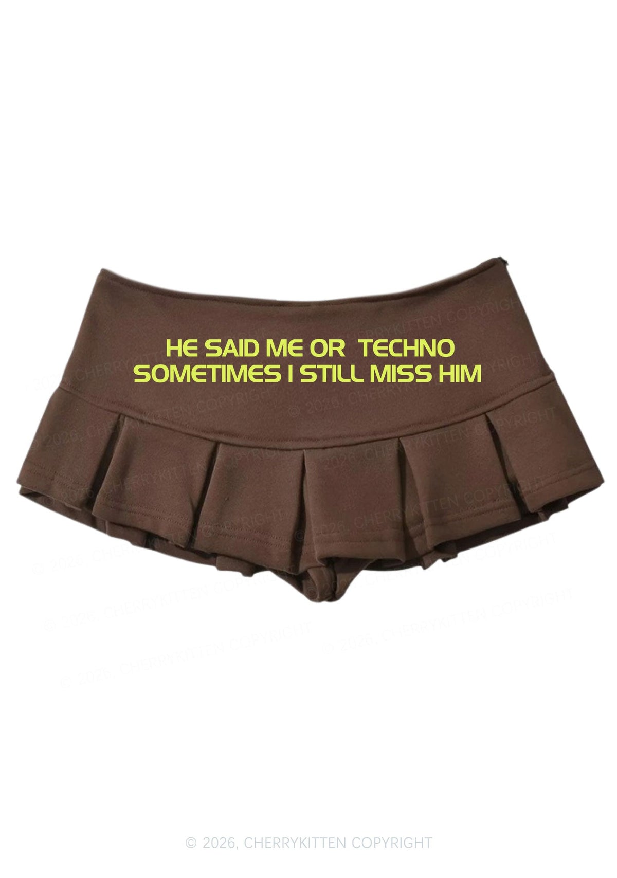 Me Or Techno Y2K Mini Pleated Skirts Cherrykitten