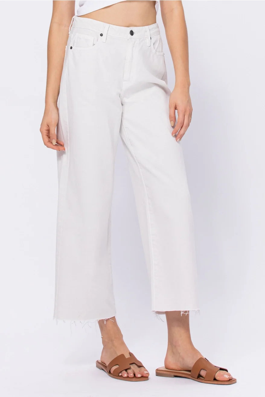Sea Salt Color Clean Summer Wideleg [Nori] 27" Inseam