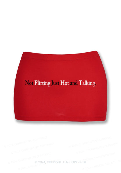 Just Hot And Talking Y2K Mini Hip Skirt Cherrykitten