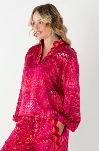 Lolli Top-Hot Pink Venetian