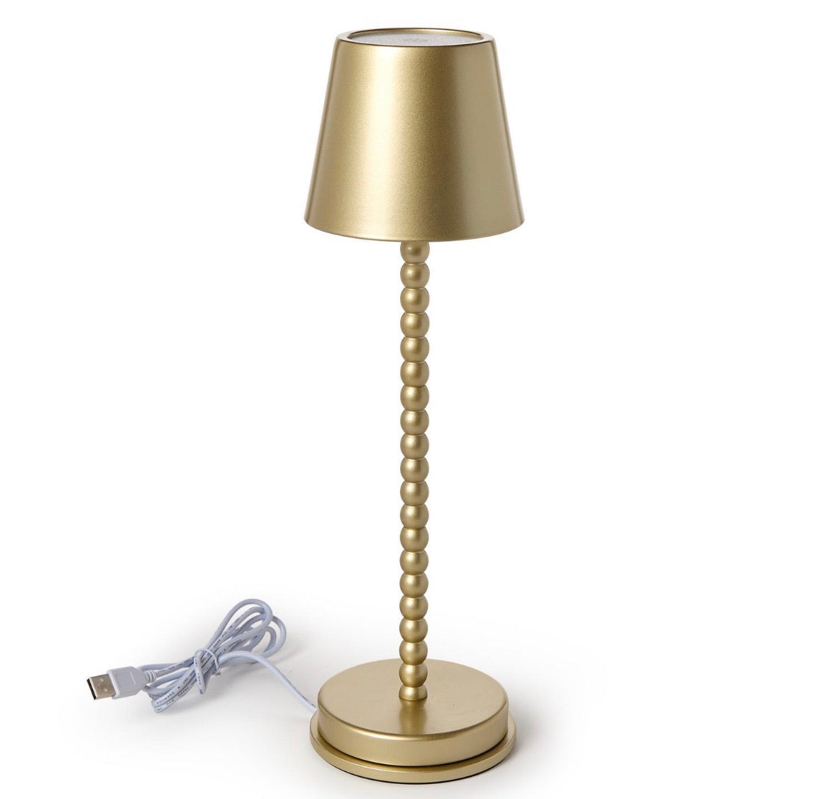 Beaded Rechargeable Table LED Lamp-Gold