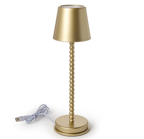 Beaded Rechargeable Table LED Lamp-Gold