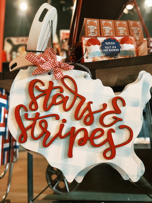 Stars & Stripes Door Hanger