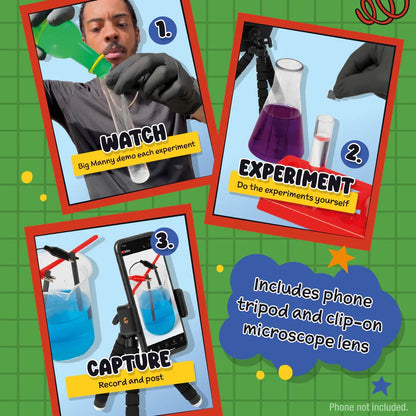 Big Manny Science 'Innit' Chemistry Experiment Kit – TikTok Famous STEM Set