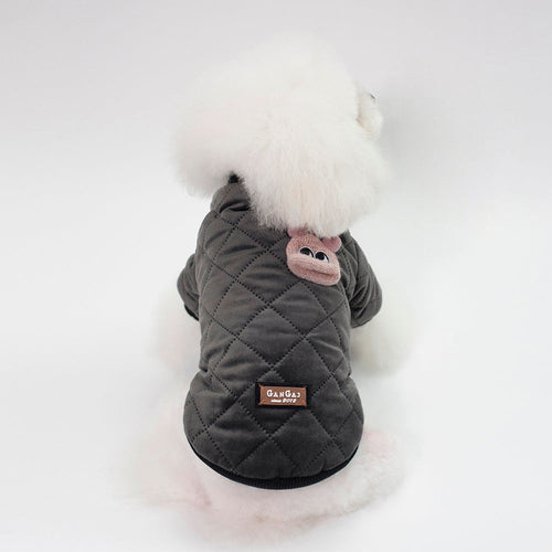 Plaid Jacket for Small Dogs - Autumn and Winter Wear