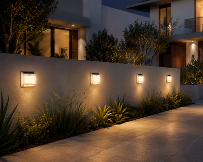Solar LED Address Sign – Waterproof House Number Plaque, Customizable Numbers & Letters, Auto Dusk-to-Dawn Light, 8.1 x 6.9 Inches