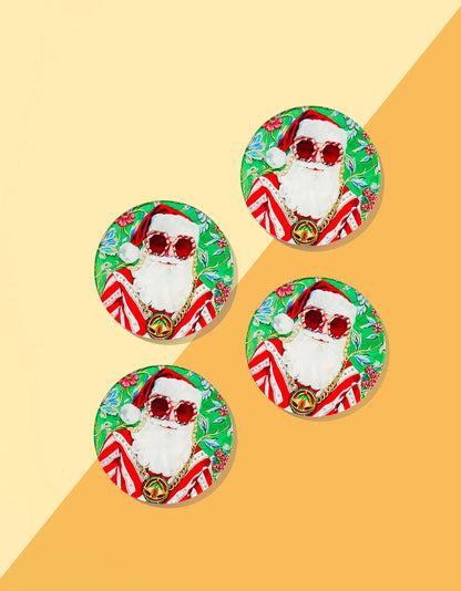 Swanky Santa Coaster