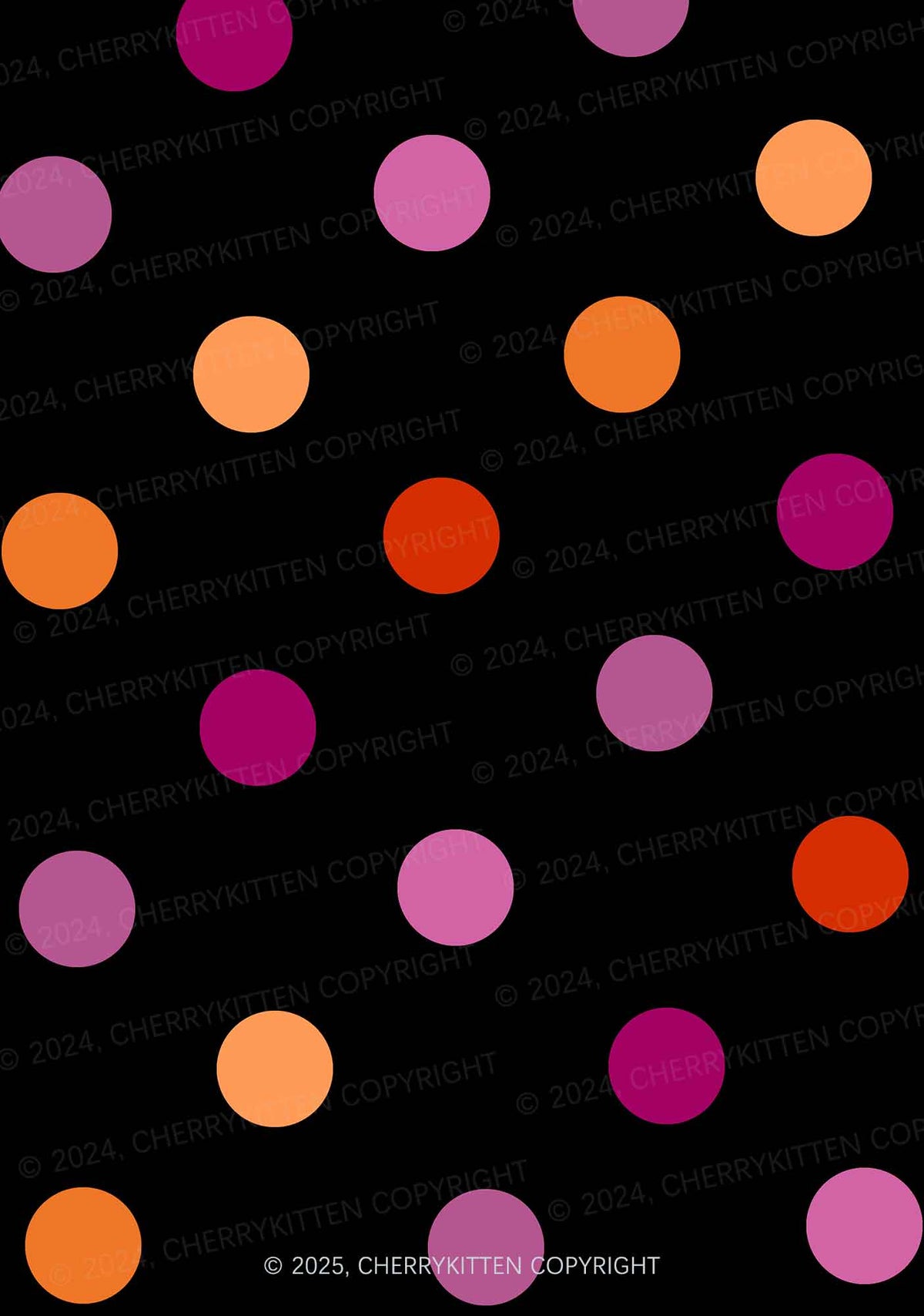 Lesbian Dots Pride Y2K Print Slip Dress Cherrykitten