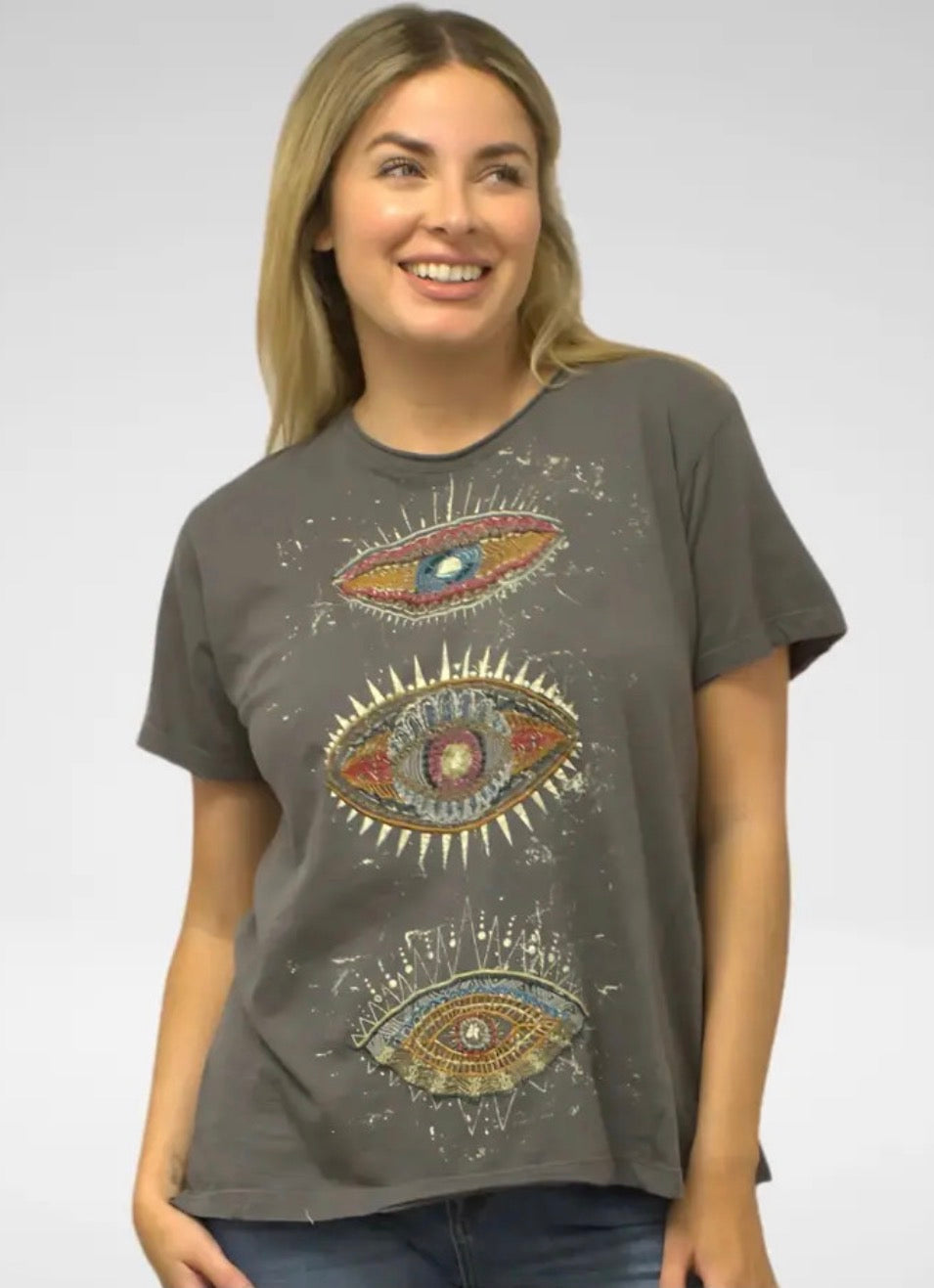 Dasha Tee-Washed Blue