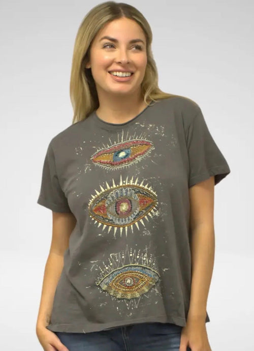 Dasha Tee-Washed Blue