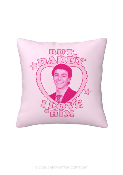 Daddy I Love Him Luigi Y2K Throw Pillow Cover Cherrykitten