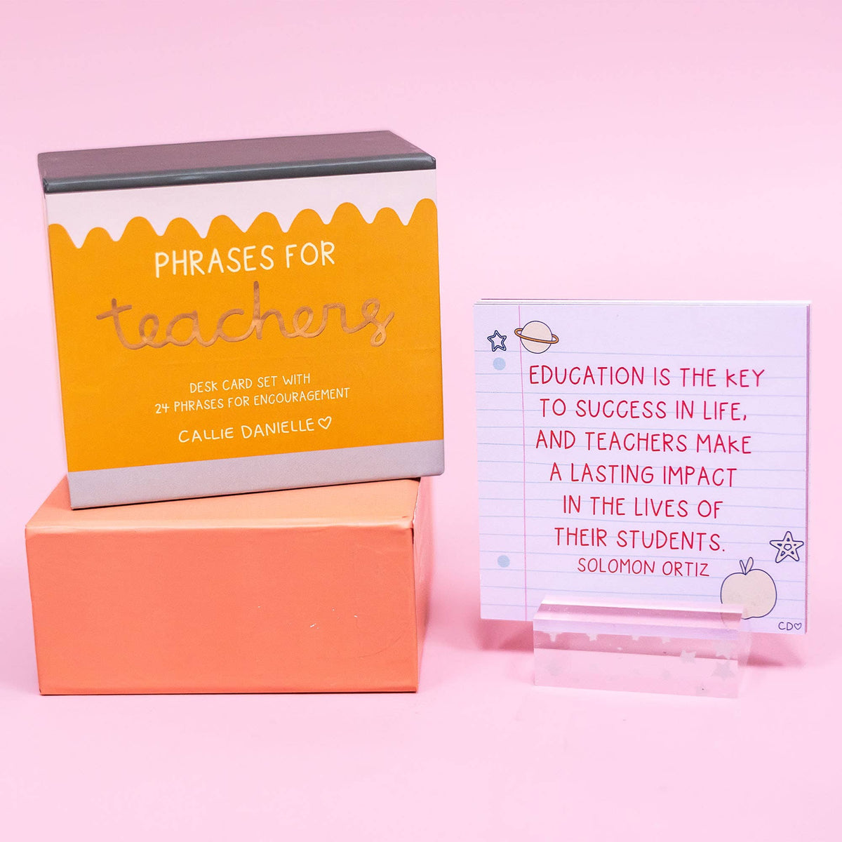 Phrases For Teachers Desk Card Set