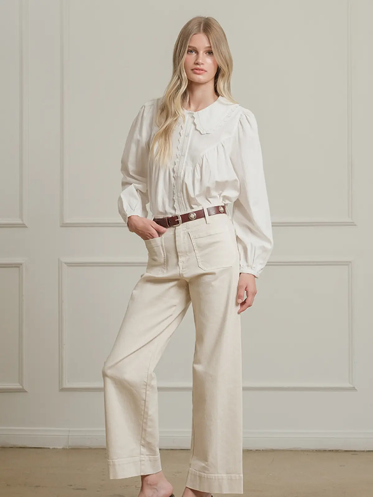 Round Collar Blouse