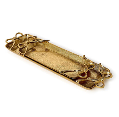 Gold Bows Serving Tray-Set of 2