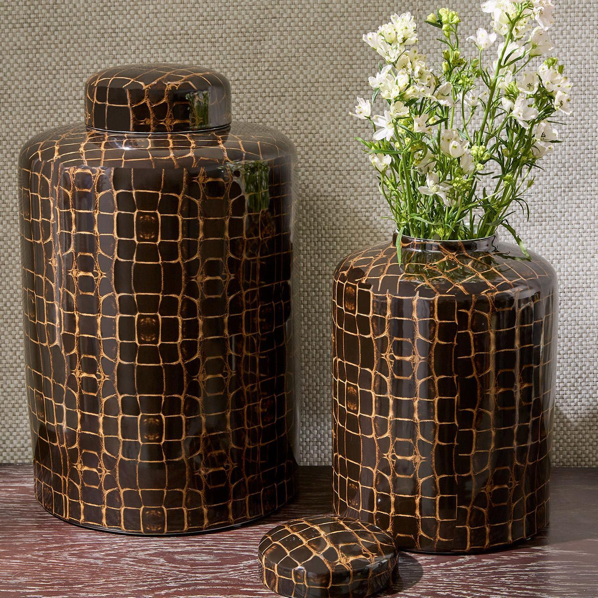 Covered Tortoise Jar