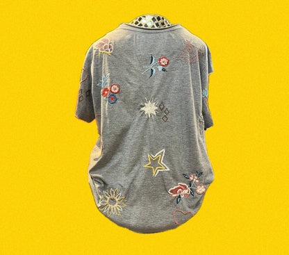 Ingrid Tee-Heather Grey