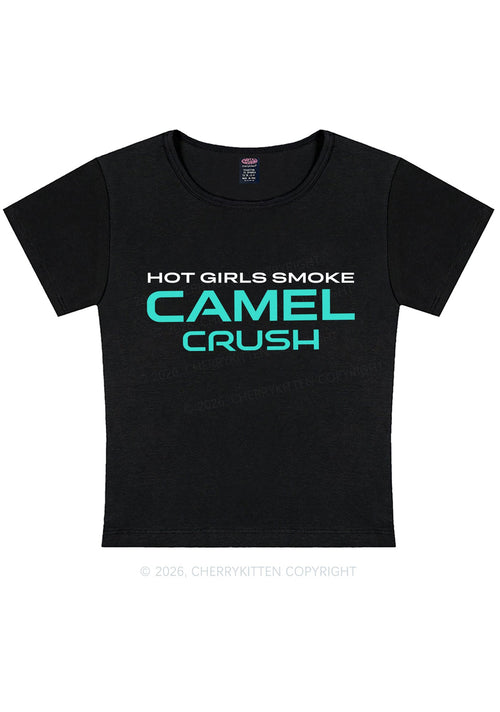 Hot Girls Smoke Mint Y2K Baby Tee Cherrykitten