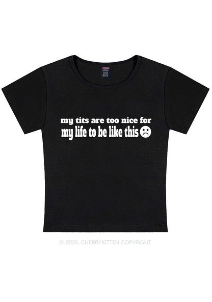 My Txts Are Too Nice Y2K Baby Tee Cherrykitten