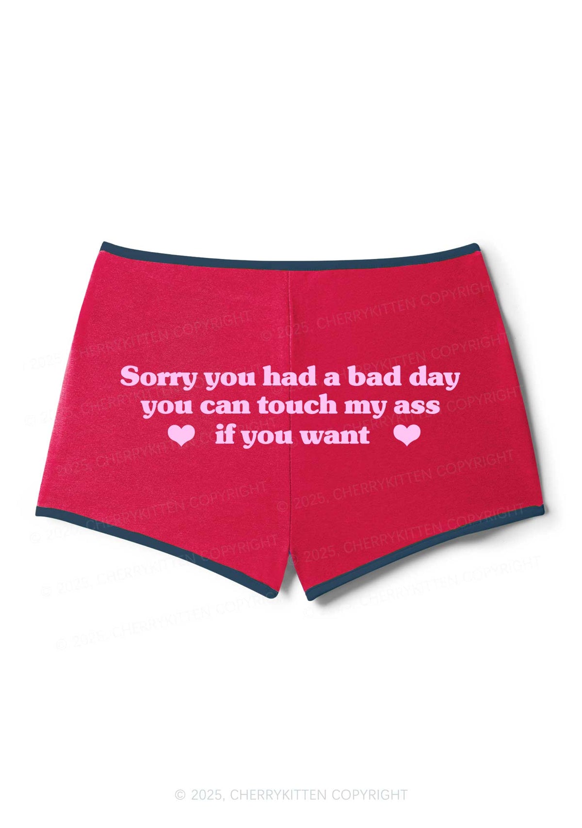 Sorry You Had A Bad Day Y2K Booty Shorts Cherrykitten